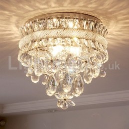 Plafonniers encastrés ronds modernes en cristal de 40 cm à prix abordable