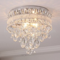 Plafonniers encastrés ronds modernes en cristal de 40 cm à prix abordable