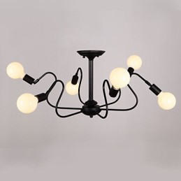 Plafonnier Loft Américain Vintage Lumières de Mode Lumières Plafonnier en Fer