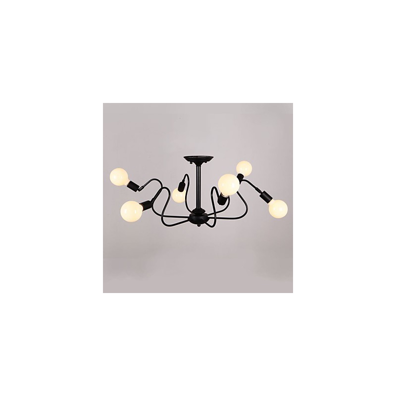 Plafonnier Loft Américain Vintage Lumières de Mode Lumières Plafonnier en Fer