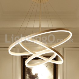 Suspension moderne à trois cercles avec télécommande