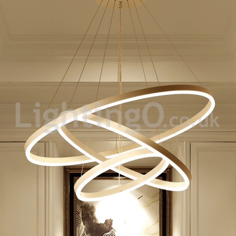 Suspension moderne à trois cercles avec télécommande