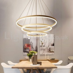 Suspension moderne à trois cercles avec télécommande