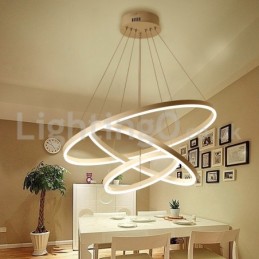 Suspension moderne à trois cercles avec télécommande