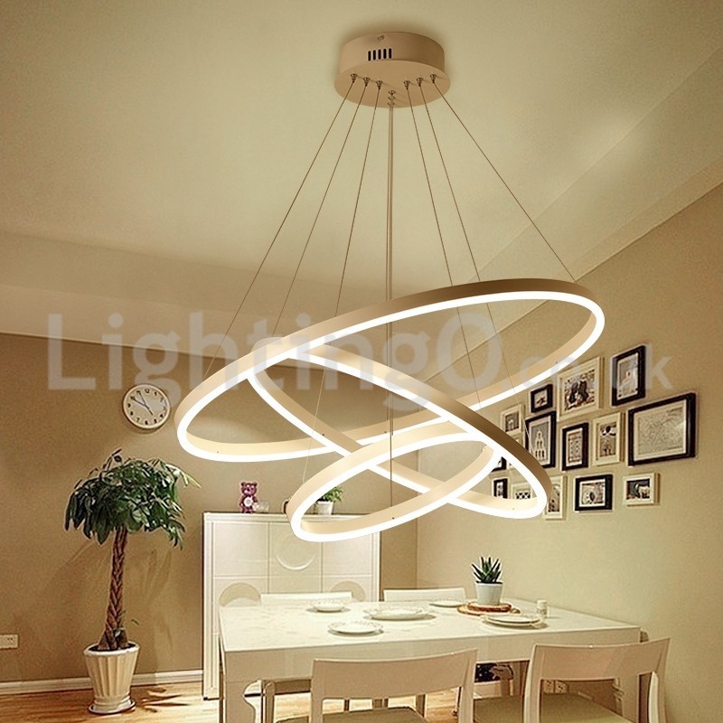 Suspension moderne à trois cercles avec télécommande