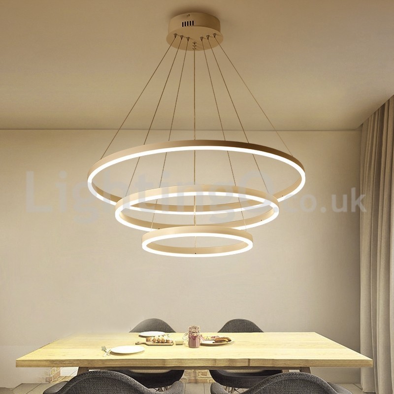 Suspension moderne à trois cercles avec télécommande
