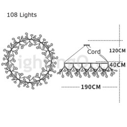 Lustre rond de luxe post-moderne à motifs de lucioles