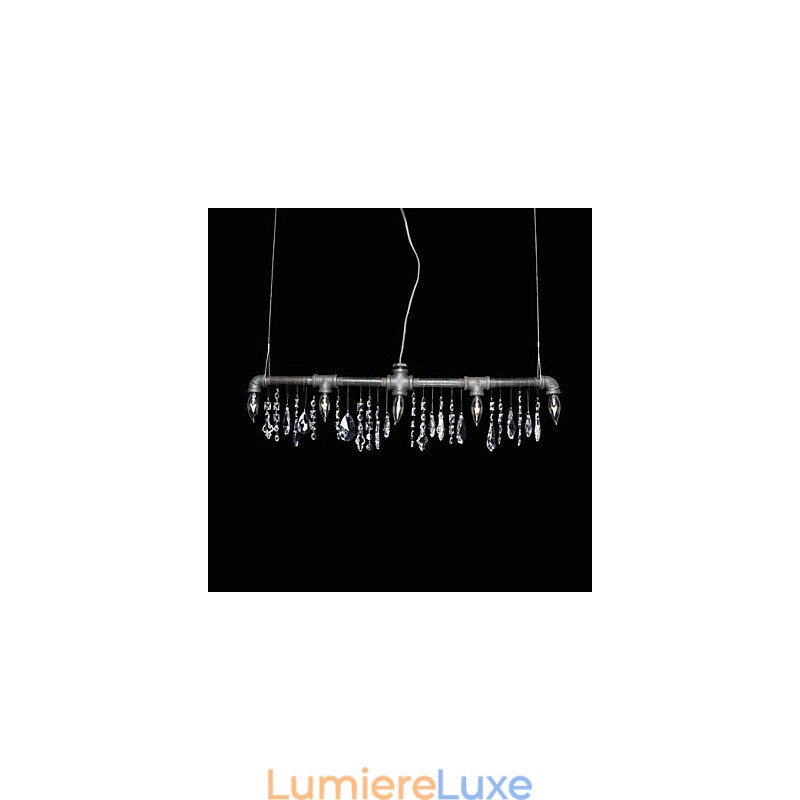 Lustre créatif à 5 lumières de style nord-américain en forme de tuyau