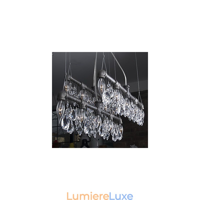 Lustre créatif à 5 lumières de style nord-américain en forme de tuyau