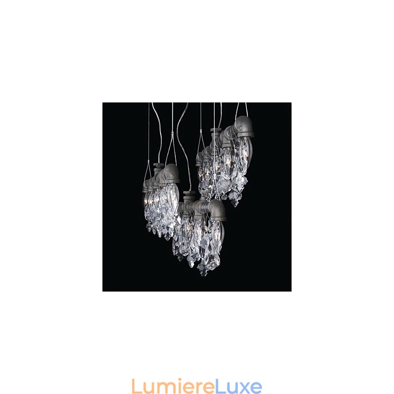 Lustre créatif à 5 lumières de style nord-américain en forme de tuyau