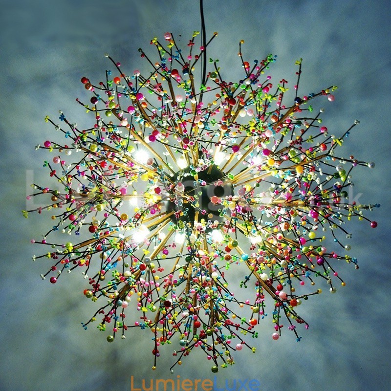 Lustre pissenlit nordique Lustre coloré