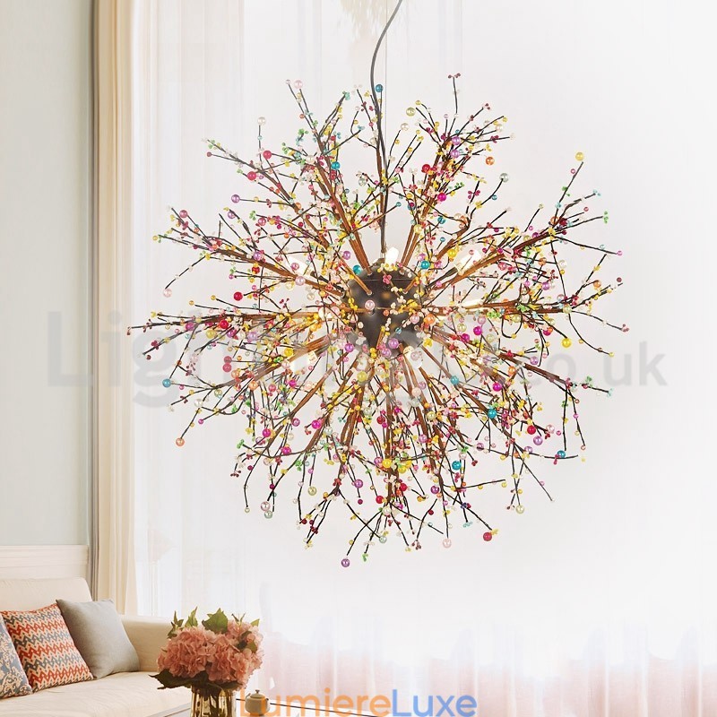 Lustre pissenlit nordique Lustre coloré