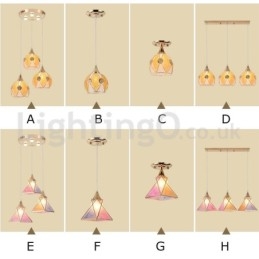 Suspension moderne à 1 ou 3 lumières bon marché
