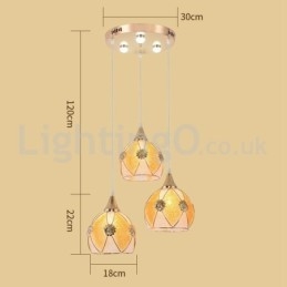 Suspension moderne à 1 ou 3 lumières bon marché