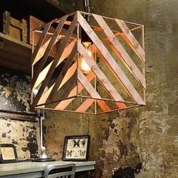 Lampe en fer rétro Lustre de style industriel minimaliste moderne