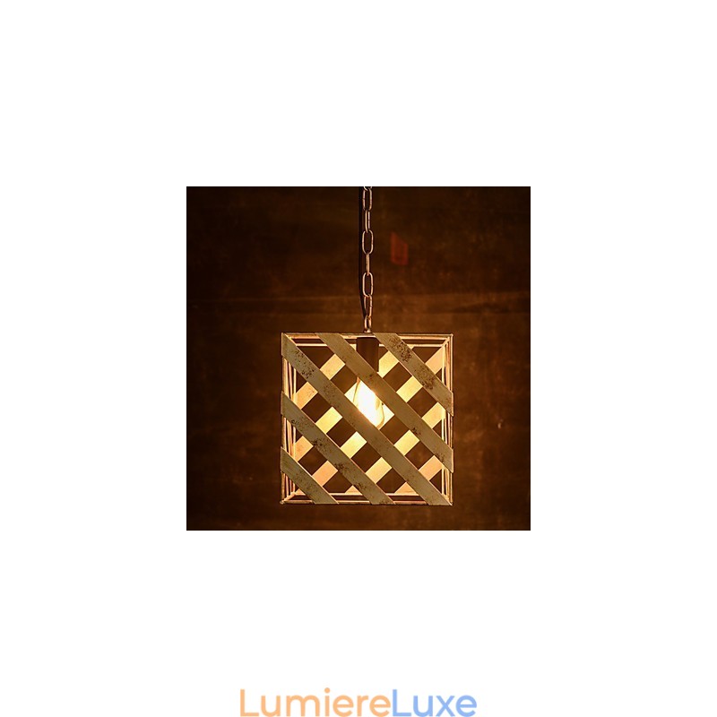 Lampe en fer rétro Lustre de style industriel minimaliste moderne