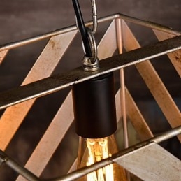Lampe en fer rétro Lustre de style industriel minimaliste moderne