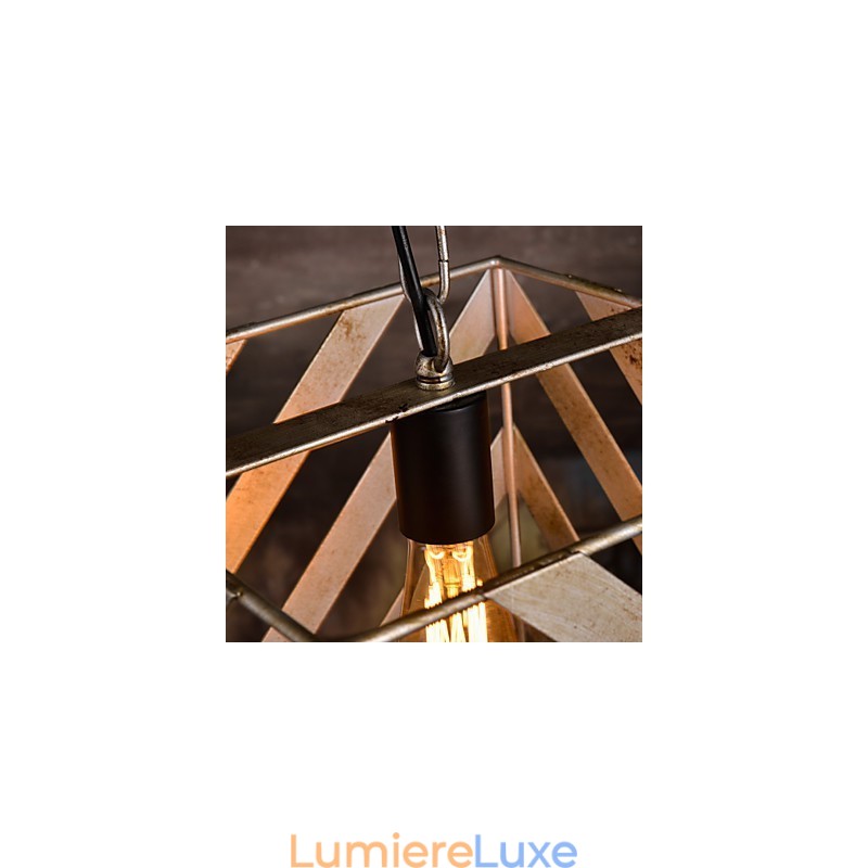 Lampe en fer rétro Lustre de style industriel minimaliste moderne