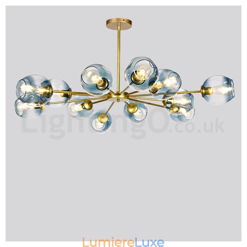 Lustre moléculaire postmoderne nordique Lustre haricot magique Café
