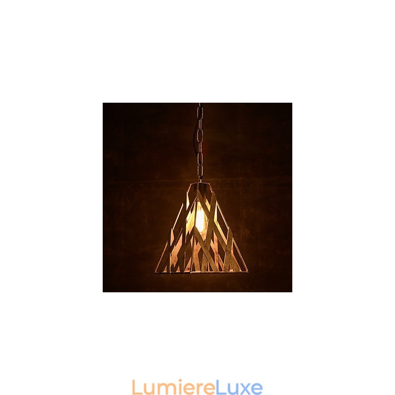 Lampe en fer rétro Lustre de style industriel minimaliste moderne