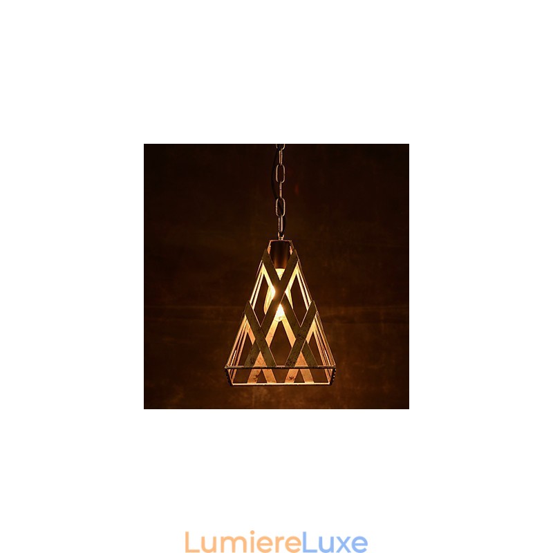 Lampe en fer rétro Lustre de style industriel minimaliste moderne