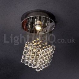 Plafonnier suspendu moderne en cristal K9, 1 lumière, luminaire d'intérieur