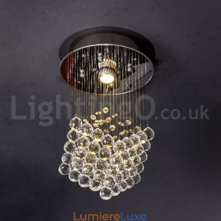 Plafonnier suspendu moderne en cristal K9, 1 lumière, luminaire d'intérieur Plafonnier suspendu moderne en cristal K9, 1 lumière, luminaire d'intérieur