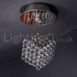 Plafonnier suspendu moderne en cristal K9, 1 lumière, luminaire d'intérieur