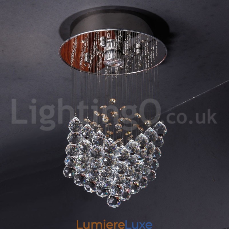 Plafonnier suspendu moderne en cristal K9, 1 lumière, luminaire d'intérieur