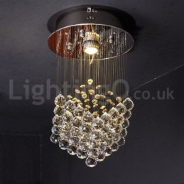 Plafonnier suspendu moderne en cristal K9, 1 lumière, luminaire d'intérieur