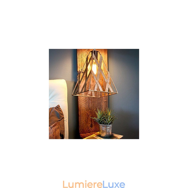 Lampe en fer rétro Lustre de style industriel minimaliste moderne