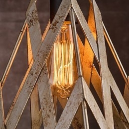 Lampe en fer rétro Lustre de style industriel minimaliste moderne