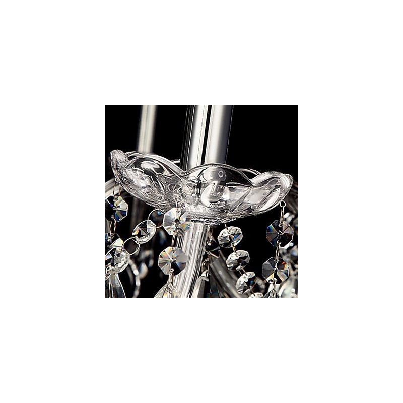 Lustre de luxe à 6 lumières avec bougie