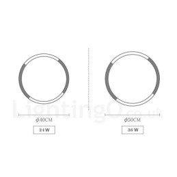 Plafonnier rond ultra fin en bois multicolore avec abat-jour en acrylique et bois massif, style nordique