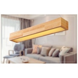 Suspension longue moderne en bois