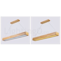 Suspension longue moderne en bois