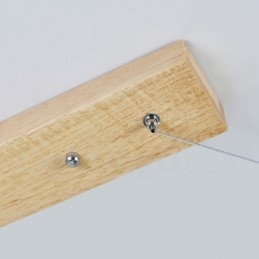 Suspension longue moderne en bois