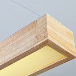 Suspension longue moderne en bois