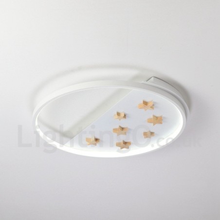 Plafonnier rond en bois à intensité variable, étoiles blanches, lampe de plafond ultra-mince, peut également être utilisé comme applique murale. Plafonnier rond en bois à intensité variable, étoiles blanches, lampe de plafond ultra-mince, peut également être utilisé comme applique murale.