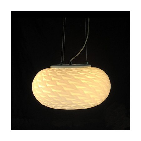 Lustre moderne minimaliste sculpté blanc laiteux Lustre moderne minimaliste sculpté blanc laiteux