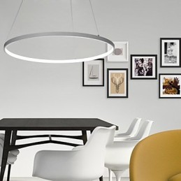 Suspension à intensité variable 63 W, diamètre 100 cm, design moderne, anneau