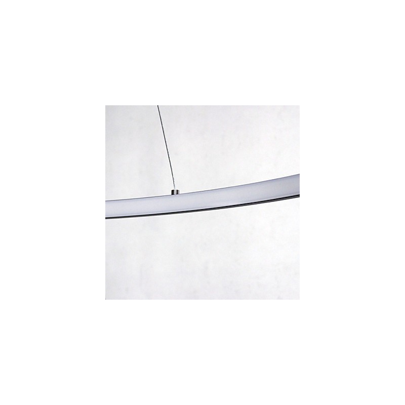 Suspension à intensité variable 63 W, diamètre 100 cm, design moderne, anneau