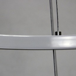 Suspension à intensité variable 63 W, diamètre 100 cm, design moderne, anneau