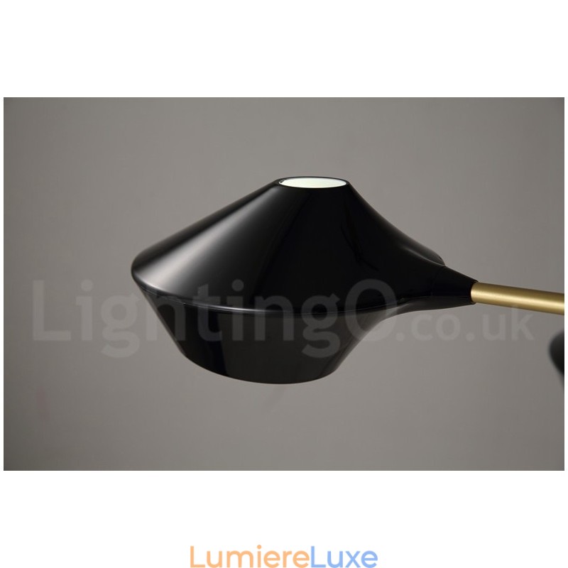 Lustre contemporain moderne en forme de tuyau avec abat-jour en acrylique blanc et noir