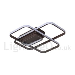 Plafonnier moderne et contemporain en aluminium avec variateur d'intensité et applique murale.