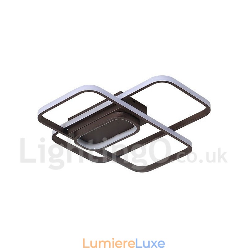 Plafonnier moderne et contemporain en aluminium avec variateur d'intensité et applique murale.