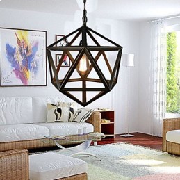 Lustre en métal vintage Rustic Lodge