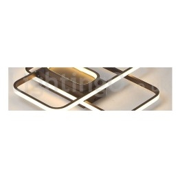 Plafonnier moderne et contemporain en aluminium avec variateur d'intensité et applique murale.