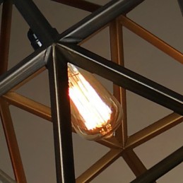 Lustre en métal vintage Rustic Lodge