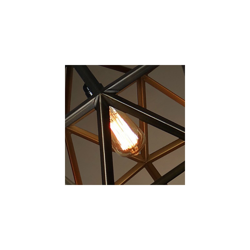 Lustre en métal vintage Rustic Lodge